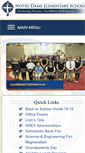 Mobile Screenshot of notredameelementary.org
